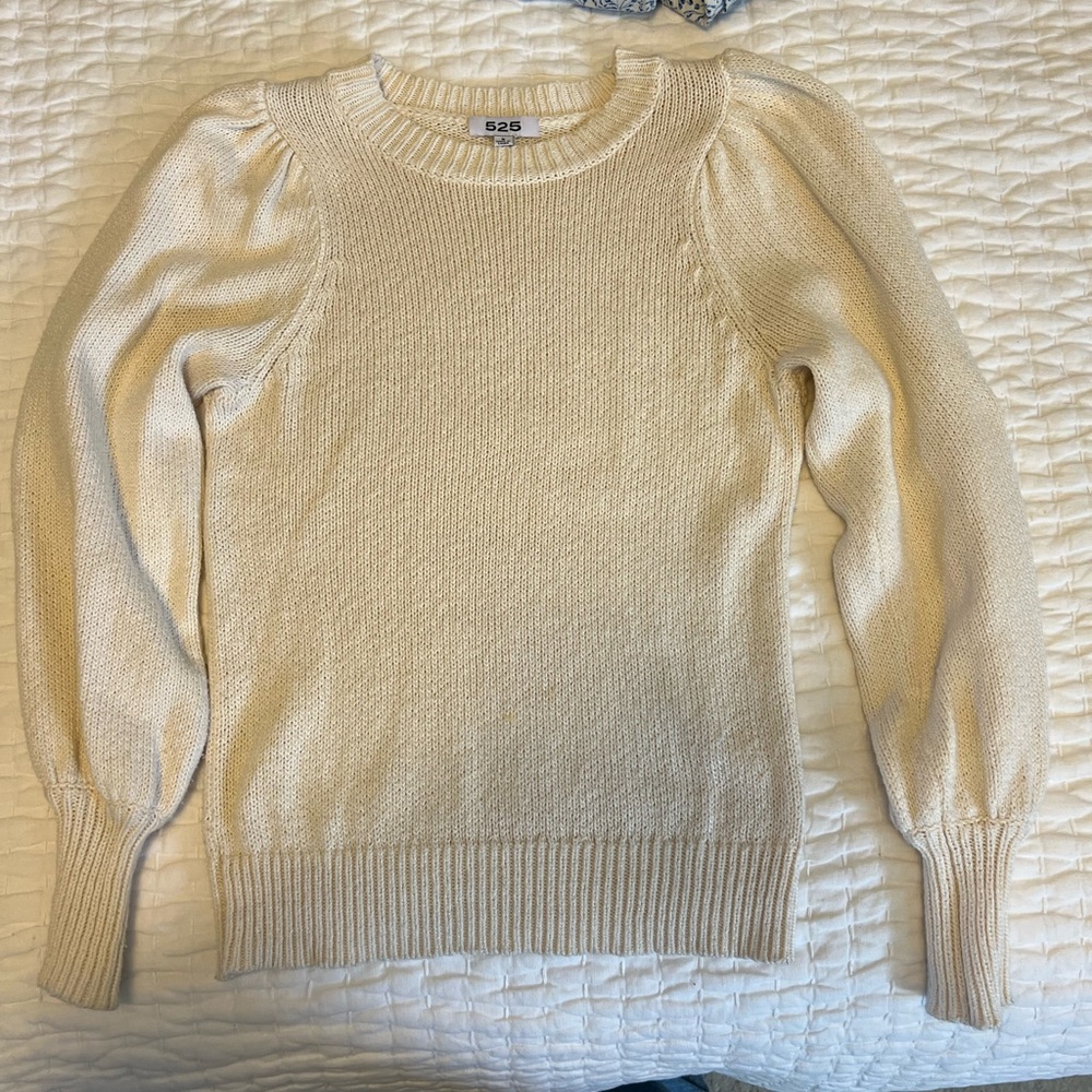 525 America Women's Elegant Cream Sweater